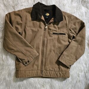 Bass Pro Shops Tan and Black Kids Jean Jacket Sz XS